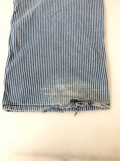 【現状渡し品】【メンズ】 POINTER ポインター ヒッコリーペインターパンツ ボトムス 157-260520-AS-23-min サイズ：W30L34 カラー：ブルー/ホワイト 万代Net店