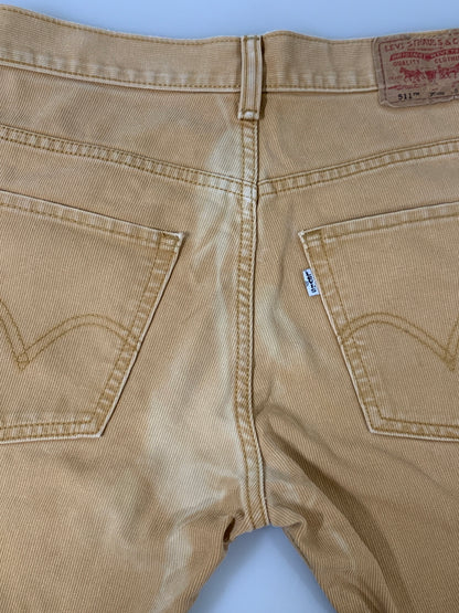 【中古品】【メンズ】 LEVI'S リーバイス 511 CORDUROY PANTS コーデュロイパンツ ボトムス 157-260522-SH-05-min サイズ：30×30 カラー：キャメル 万代Net店