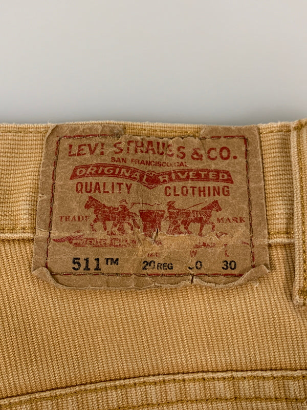 【中古品】【メンズ】 LEVI'S リーバイス 511 CORDUROY PANTS コーデュロイパンツ ボトムス 157-260522-SH-05-min サイズ：30×30 カラー：キャメル 万代Net店