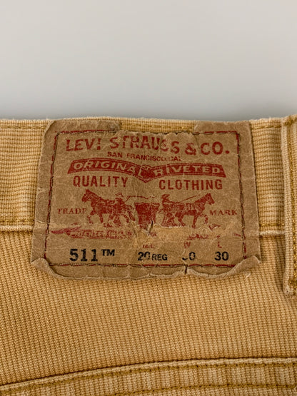 【中古品】【メンズ】 LEVI'S リーバイス 511 CORDUROY PANTS コーデュロイパンツ ボトムス 157-260522-SH-05-min サイズ：30×30 カラー：キャメル 万代Net店