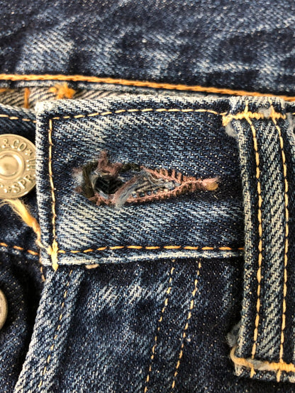 【中古品】【メンズ】 JOE MCCOY ジョーマッコイ 906 DENIM PANTS デニムパンツ ボトムス 156-260520-AS-20-min サイズ：W28 L不鮮明 カラー：インディゴ 万代Net店