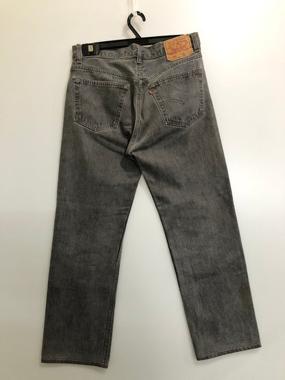 【中古品】【メンズ】 LEVI'S リーバイス 501 先染め BLACK DENIM PANTS デニムパンツ ボトムス 157-260520-AS-16-min サイズ：W31L34 カラー：ブラック 万代Net店