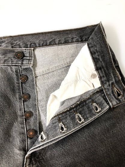 【中古品】【メンズ】 LEVI'S リーバイス 501 先染め BLACK DENIM PANTS デニムパンツ ボトムス 157-260520-AS-16-min サイズ：W31L34 カラー：ブラック 万代Net店