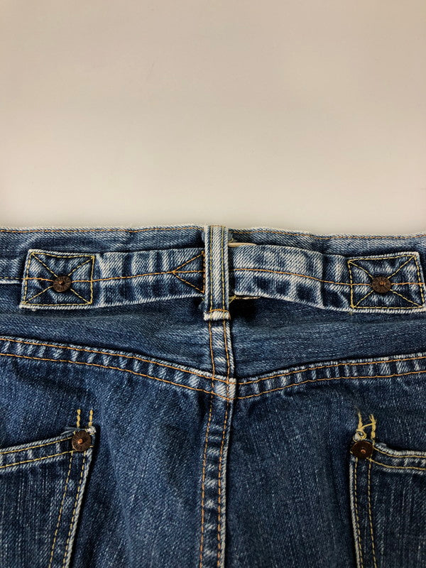 【現状渡し品】【メンズ】 TENDERLOIN テンダーロイン CHINCHBACK STRAIGHT DENIM PANTS デニム パンツ メンズ ボトムス ジーンズ ジーパン 153-260512-em-53-min カラー：インディゴブルー 万代Net店
