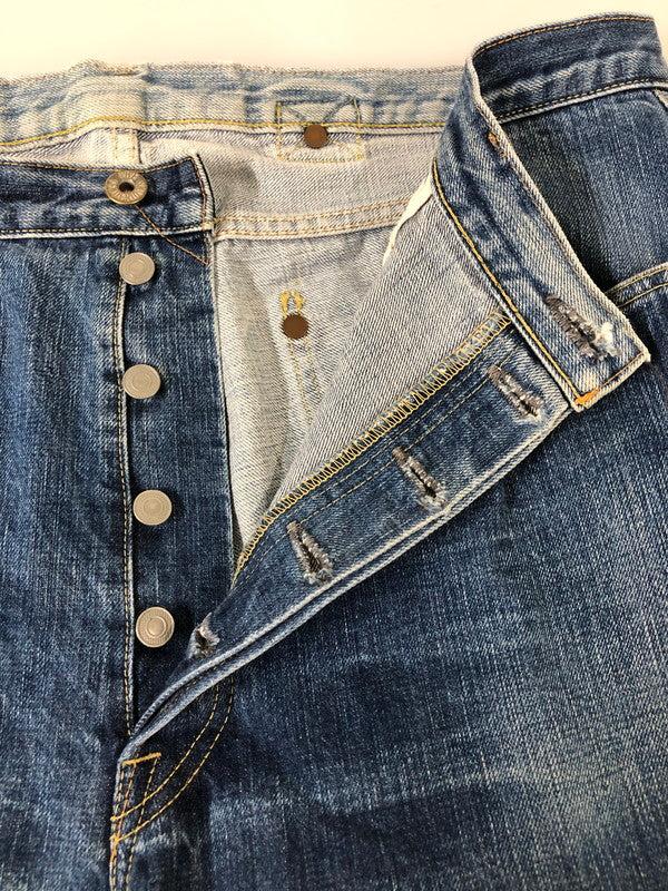 【現状渡し品】【メンズ】 TENDERLOIN テンダーロイン CHINCHBACK STRAIGHT DENIM PANTS デニム パンツ メンズ ボトムス ジーンズ ジーパン 153-260512-em-53-min カラー：インディゴブルー 万代Net店