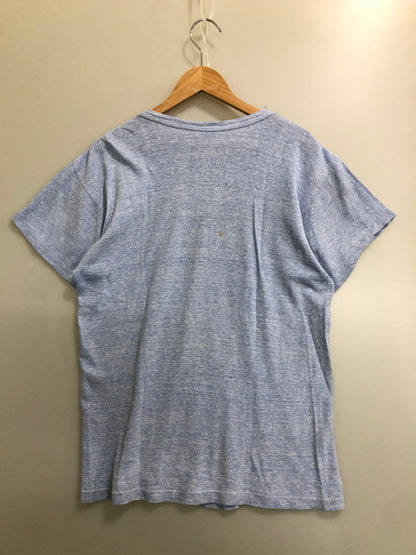 【現状渡し品】【メンズ】 CHAMPION チャンピオン 70S バータグ ST.MEINRAD TEE 半袖Tシャツ メンズ トップス 70年代 ヴィンテージ 146-260512-em-42-min サイズ：L カラー：ライトブルー 万代Net店