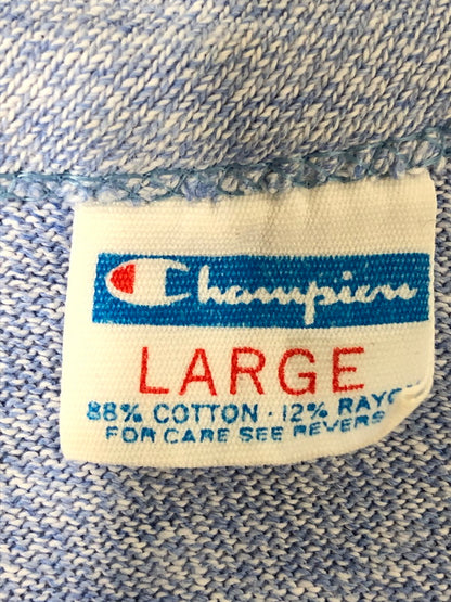 【現状渡し品】【メンズ】 CHAMPION チャンピオン 70S バータグ ST.MEINRAD TEE 半袖Tシャツ メンズ トップス 70年代 ヴィンテージ 146-260512-em-42-min サイズ：L カラー：ライトブルー 万代Net店