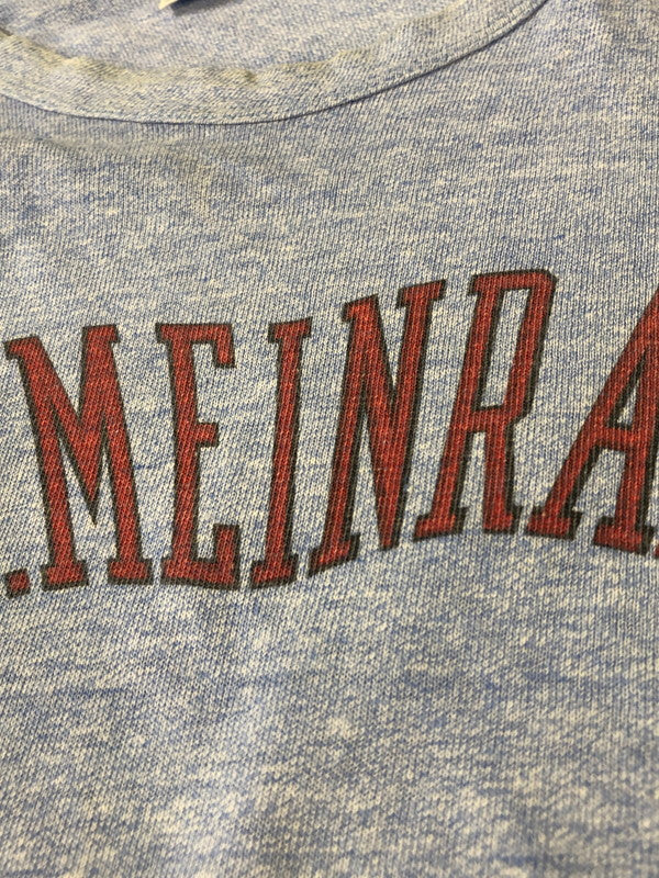 【現状渡し品】【メンズ】 CHAMPION チャンピオン 70S バータグ ST.MEINRAD TEE 半袖Tシャツ メンズ トップス 70年代 ヴィンテージ 146-260512-em-42-min サイズ：L カラー：ライトブルー 万代Net店