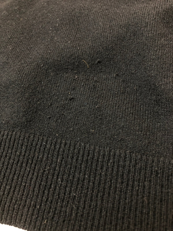 【現状渡し品】【メンズ】 TASSO ELBA タッソ エルバ CASHMERE KNIT POLOSHIRT カシミア ニット ポロシャツ 長袖 トップス 146-260519-yn-28-min サイズ：L カラー：ブラック 万代Net店