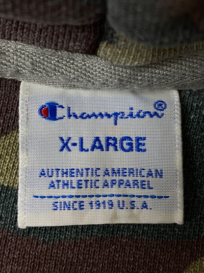 【中古品】【メンズ】 CHAMPION チャンピオン HEAVY HEAVY WEIGHT HOODIE CAMO ヘヴィ ヘヴィ ウェイト フーディ カモ メンズ トップス パーカー 148-260521-em-21-min サイズ：XL カラー：カーキ系（カモ） 万代Net店