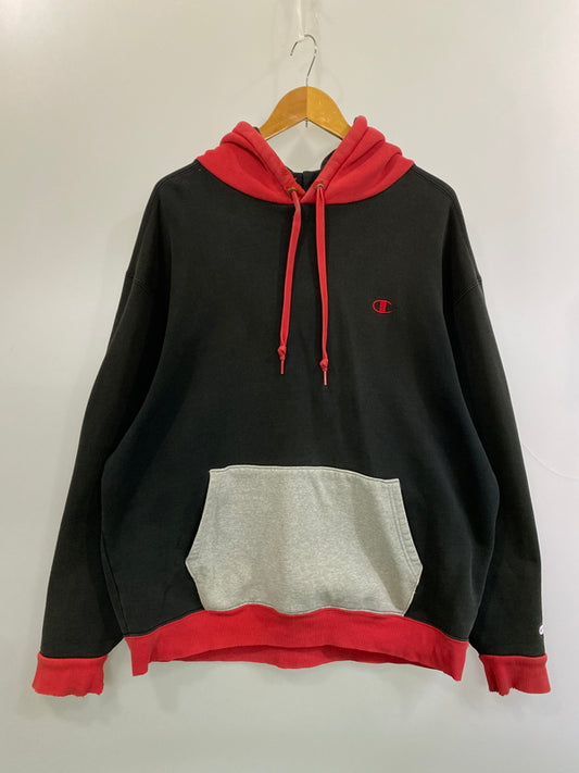 【中古品】【メンズ】 CHAMPION チャンピオン HEAVY HEAVY WEIGHT HOODIE RED BLACK GRAY ヘビーウェイト フーディー パーカー メンズ トップス 148-260521-em-20-min サイズ：XL カラー：ブラック 万代Net店