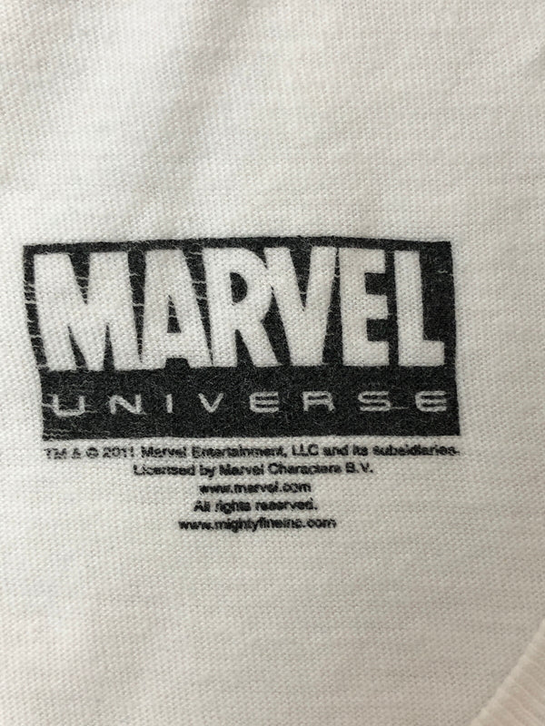 【中古品】【メンズ】 STUSSY × MARVEL ステューシー マーベル SPIDERMAN T-SHIRT 半袖Tシャツ トップス 142-260519-yn-29-min サイズ：S カラー：ホワイト 万代Net店