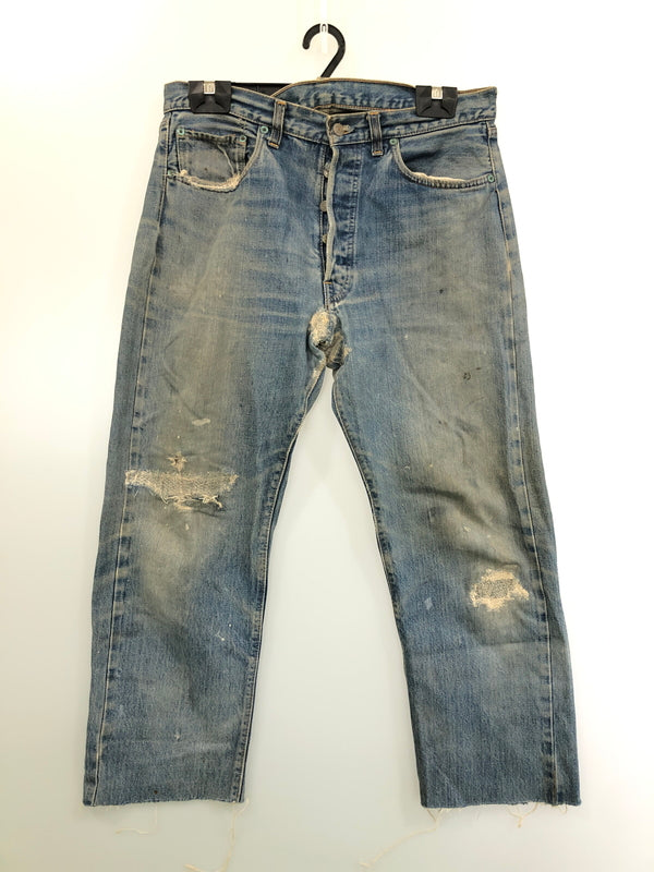 【現状渡し品】【メンズ】 LEVI'S リーバイス 501 66前期 DENIM PANTS 501 デニム パンツ ヴィンテージ メンズ ボトムス ジーンズ 157-260515-em-36-min サイズ：W35 カラー：インディゴブルー 万代Net店