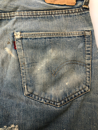 【現状渡し品】【メンズ】 LEVI'S リーバイス 501 66前期 DENIM PANTS 501 デニム パンツ ヴィンテージ メンズ ボトムス ジーンズ 157-260515-em-36-min サイズ：W35 カラー：インディゴブルー 万代Net店