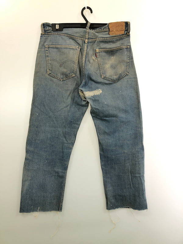 【現状渡し品】【メンズ】 LEVI'S リーバイス 501 66前期 DENIM PANTS 501 デニム パンツ ヴィンテージ メンズ ボトムス ジーンズ 157-260515-em-36-min サイズ：W35 カラー：インディゴブルー 万代Net店