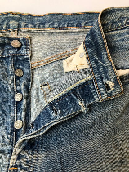 【現状渡し品】【メンズ】 LEVI'S リーバイス 501 66前期 DENIM PANTS 501 デニム パンツ ヴィンテージ メンズ ボトムス ジーンズ 157-260515-em-36-min サイズ：W35 カラー：インディゴブルー 万代Net店