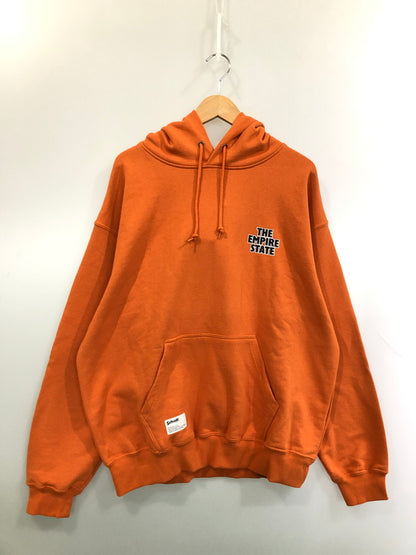 【中古美品】【メンズ】 SCHOTT ショット HOODED SWEAT FIRE BUTTERFLY 782-3231005 フーデッド スウェットシャツ パーカー トップス 145-260519-yn-25-min サイズ：XL カラー：オレンジ 万代Net店