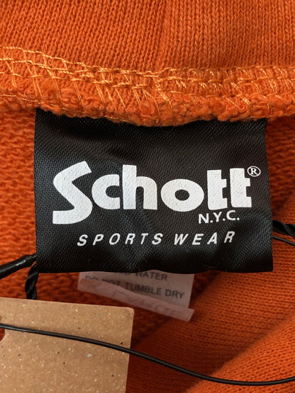 【中古美品】【メンズ】 SCHOTT ショット HOODED SWEAT FIRE BUTTERFLY 782-3231005 フーデッド スウェットシャツ パーカー トップス 145-260519-yn-25-min サイズ：XL カラー：オレンジ 万代Net店