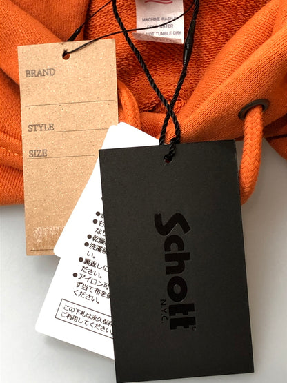 【中古美品】【メンズ】 SCHOTT ショット HOODED SWEAT FIRE BUTTERFLY 782-3231005 フーデッド スウェットシャツ パーカー トップス 145-260519-yn-25-min サイズ：XL カラー：オレンジ 万代Net店