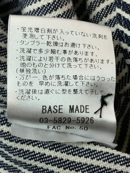 【中古品】【メンズ】 BIG MIKE ビッグマイク HICKORY STRIPE L/S SHIRT 101815005 ヒッコリー ストライプ ロングスリーブシャツ 長袖シャツ トップス 145-260519-yn-31-min サイズ：XL カラー：ネイビー 万代Net店
