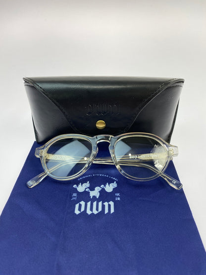 【中古品】【メンズ】 OWN オウン 07 CLEAR ナンバーセブン クリア メガネ 眼鏡 パイロットグラス 49□21-145 203-260512-em-20-min カラー：クリア 万代Net店