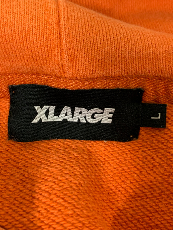 【中古品】【メンズ】 XLARGE エクストララージ FLOWER PULLOVER HOODIE 101224012009 プルオーバー パーカー フーディー メンズ トップス フード付きトレーナー 142-260518-em-39-min サイズ：L カラー：オレンジ 万代Net店
