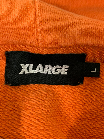 【中古品】【メンズ】 XLARGE エクストララージ FLOWER PULLOVER HOODIE 101224012009 プルオーバー パーカー フーディー メンズ トップス フード付きトレーナー 142-260518-em-39-min サイズ：L カラー：オレンジ 万代Net店