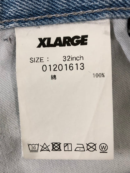 【中古品】【メンズ】 X-LARGE エクストララージ 01201613 EMBROIDERY DENIM PANT デニムパンツ ボトムス 153-260520-AS-26-min サイズ：32inch カラー：ライトインディゴ 万代Net店