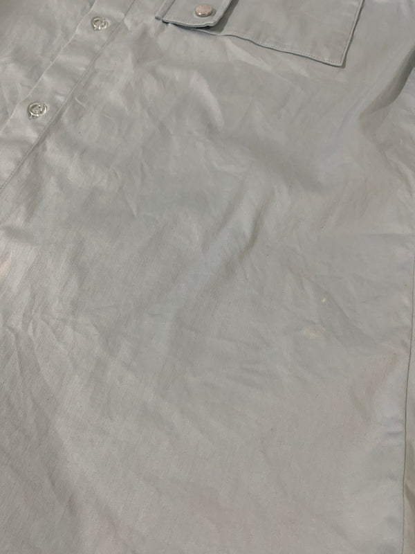 【現状渡し品】【メンズ】 OFF WHITE オフホワイト OMGA079E19D22002 19SS DOUBLE SHIRT ダブルシャツ 142-260516-zi-01-min サイズ：M カラー：ライトブルー 万代Net店