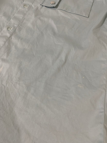 【現状渡し品】【メンズ】 OFF WHITE オフホワイト OMGA079E19D22002 19SS DOUBLE SHIRT ダブルシャツ 142-260516-zi-01-min サイズ：M カラー：ライトブルー 万代Net店