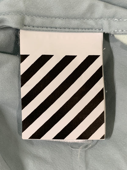 【現状渡し品】【メンズ】 OFF WHITE オフホワイト OMGA079E19D22002 19SS DOUBLE SHIRT ダブルシャツ 142-260516-zi-01-min サイズ：M カラー：ライトブルー 万代Net店