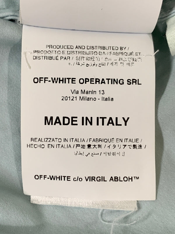 【現状渡し品】【メンズ】 OFF WHITE オフホワイト OMGA079E19D22002 19SS DOUBLE SHIRT ダブルシャツ 142-260516-zi-01-min サイズ：M カラー：ライトブルー 万代Net店