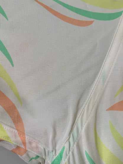 【中古品】【メンズ】 WACKO MARIA ワコマリア 23SS LEAF HAWAIIAN SHIRT 半袖 リーフ ハワイアン シャツ メンズ トップス 142-260515-em-16-min サイズ：M カラー：ホワイト系 万代Net店