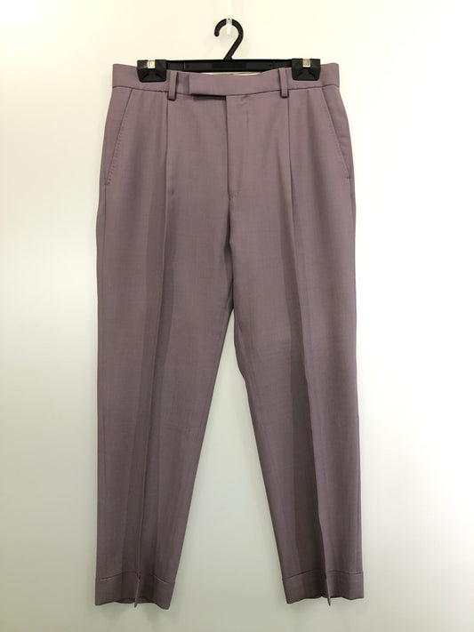【中古品】【メンズ】 WACKO MARIA ワコマリア × DORMEUIL ドーメル PLEATED TROUSERS プリーテッド トラウザーズ メンズ ボトムス パンツ 153-260515-em-38-min サイズ：L カラー：パープル 万代Net店