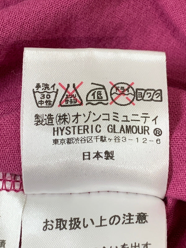 【中古品】【メンズ】 HYSTERIC GLAMOUR ヒステリックグラマー GIRL POSTER TEE ガール ポスター 半袖Tシャツ メンズ トップス 140-260518-em-43-min サイズ：M カラー：ピンク 万代Net店