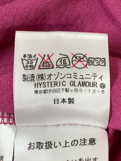 【中古品】【メンズ】 HYSTERIC GLAMOUR ヒステリックグラマー GIRL POSTER TEE ガール ポスター 半袖Tシャツ メンズ トップス 140-260518-em-43-min サイズ：M カラー：ピンク 万代Net店
