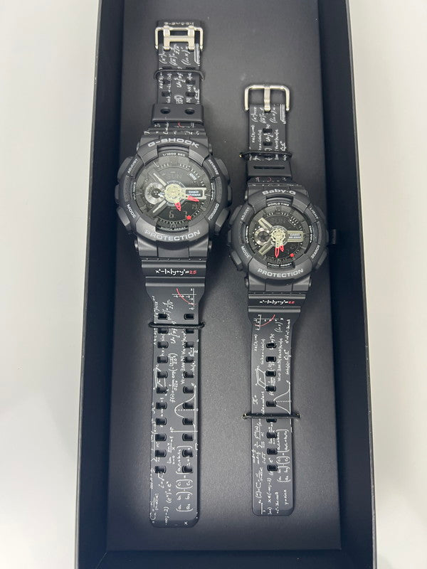 【中古美品】【メンズ/レディース】 CASIO カシオ G-SHOCK/BABY-G G Presents Lover's Collection LOV-21A-1ADR ジーショック ベイビージー ラバーズコレクション アナデジ クォーツ 逆輸入海外モデル ラバコレ 196-260612-kk-08-hon カラー：ブラック 万代Net店