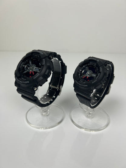 【中古美品】【メンズ/レディース】 CASIO カシオ G-SHOCK/BABY-G G Presents Lover's Collection LOV-21A-1ADR ジーショック ベイビージー ラバーズコレクション アナデジ クォーツ 逆輸入海外モデル ラバコレ 196-260612-kk-08-hon カラー：ブラック 万代Net店