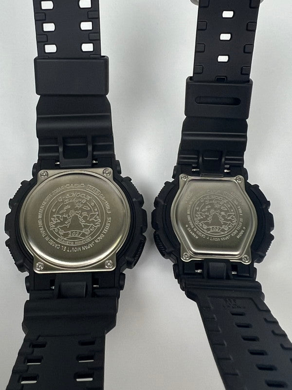 【中古美品】【メンズ/レディース】 CASIO カシオ G-SHOCK/BABY-G G Presents Lover's Collection LOV-21A-1ADR ジーショック ベイビージー ラバーズコレクション アナデジ クォーツ 逆輸入海外モデル ラバコレ 196-260612-kk-08-hon カラー：ブラック 万代Net店