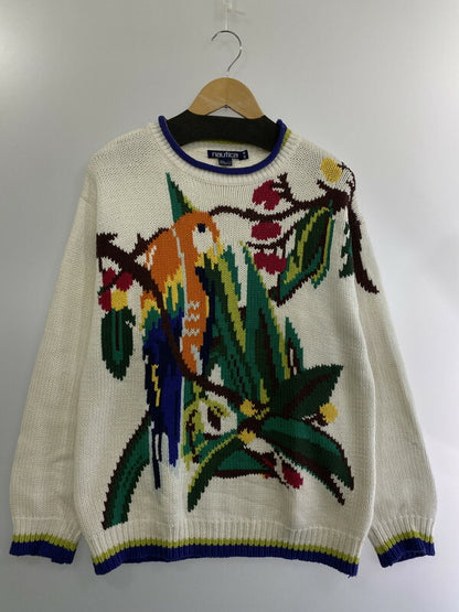 【中古品】【メンズ】 NAUTICA KNIT ノーティカ インコデザインニット トップス 146-260512-yn-02-min サイズ：M カラー：ホワイト 万代Net店