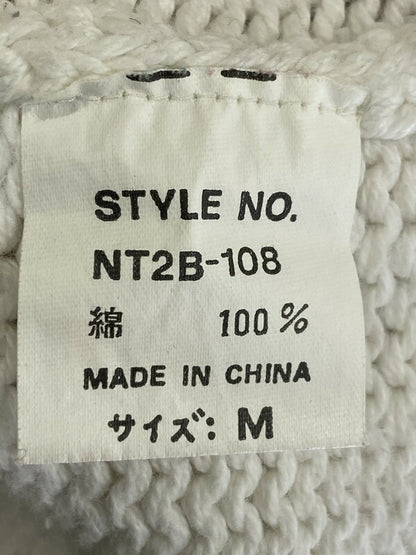 【中古品】【メンズ】 NAUTICA KNIT ノーティカ インコデザインニット トップス 146-260512-yn-02-min サイズ：M カラー：ホワイト 万代Net店