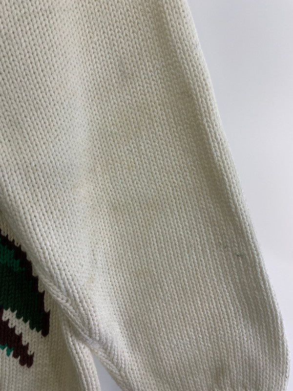 【中古品】【メンズ】 NAUTICA KNIT ノーティカ インコデザインニット トップス 146-260512-yn-02-min サイズ：M カラー：ホワイト 万代Net店