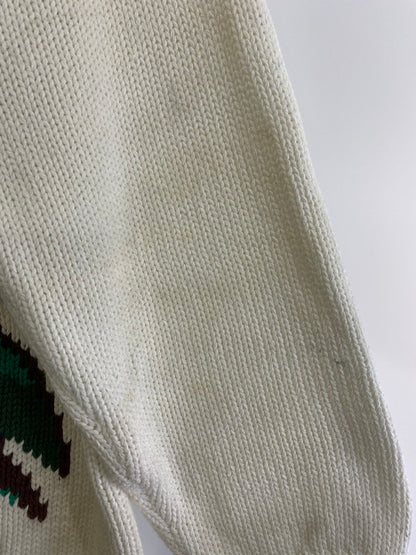 【中古品】【メンズ】 NAUTICA KNIT ノーティカ インコデザインニット トップス 146-260512-yn-02-min サイズ：M カラー：ホワイト 万代Net店