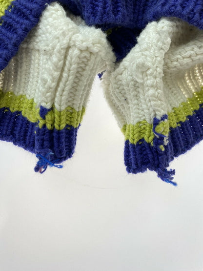 【中古品】【メンズ】 NAUTICA KNIT ノーティカ インコデザインニット トップス 146-260512-yn-02-min サイズ：M カラー：ホワイト 万代Net店