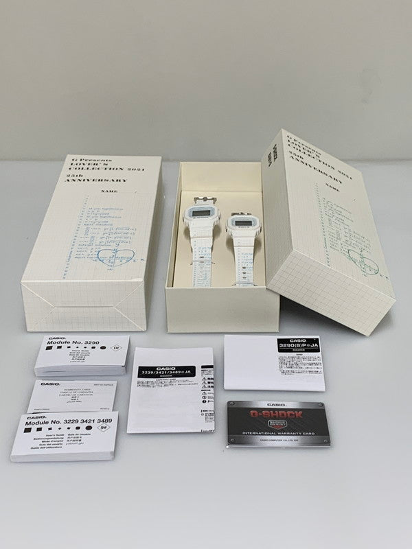 【中古品】【メンズ/レディース】 G-SHOCK ジーショック LOV-21B-7DR Gプレゼンツ ラバーズコレクション 腕時計 ペアモデル 196-260719-AS-1-min カラー：ホワイト 万代Net店