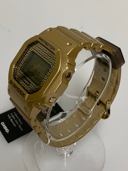 【中古美品】【メンズ/レディース】 CASIO カシオ G-SHOCK 5600 SERIES DWE-5600HG-1DR ジーショック 5600シリーズ 海外モデル クォーツ腕時計 196-260715-yn-33-min カラー：ゴールド 万代Net店