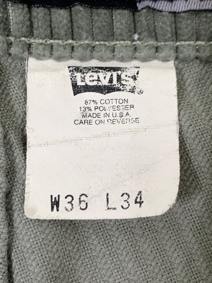 【中古品】【メンズ】 LEVI'S リーバイス 90S SILVER TAB CORDUROY BUGGY PANTS コーデュロイバギーパンツ 157-260516-zi-02-min サイズ：W36L34 カラー：グレー系 万代Net店