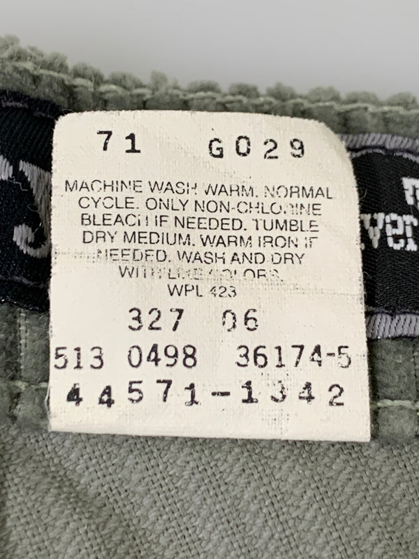 【中古品】【メンズ】 LEVI'S リーバイス 90S SILVER TAB CORDUROY BUGGY PANTS コーデュロイバギーパンツ 157-260516-zi-02-min サイズ：W36L34 カラー：グレー系 万代Net店