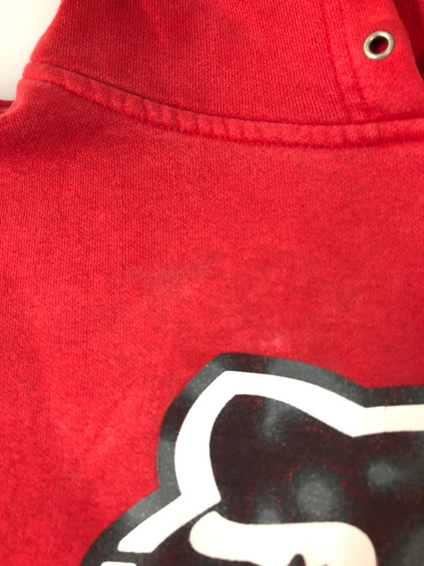 【現状渡し品】【メンズ】 FOX フォックス 00S PRINT HOODIE プルオーバーパーカー 146-260520-AS-31-min サイズ：M カラー：レッド 万代Net店