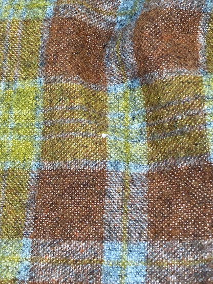 【中古品】【メンズ】 TOWNCRAFT タウンクラフト 70S WOOL CHECK SHIRT ウールチェックシャツ 長袖シャツ トップス 146-260512-yn-08-min サイズ：M カラー：オレンジ系 万代Net店